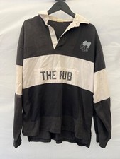 Vintage 80s Beer "The Pub" Rugby Jersey Pullover Shirt Made in USA RARE