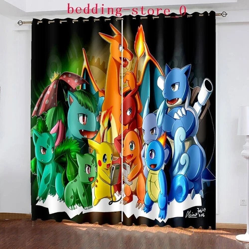 Tende Oscuranti 3D Spesse Bambini/Pokemon Pikachu Anello Termico Occhiello Superiore/Tende - Foto 61 di 93