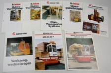 8 brochures Kalmar Irion with technical information approx. 80s/90s