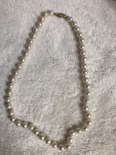 pearls faux individual knotted 17’