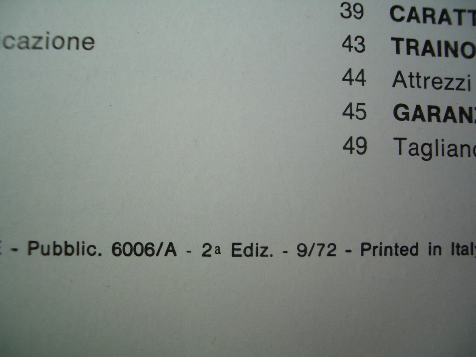 INNOCENTI MINI 1000-1001- MINI MATIC- MINI T - LIBRETTO USO E MANUTENZIONE ORIG. - Immagine 4 di 4