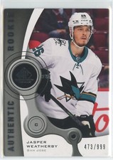 2021-22 Upper Deck SP Game Used Jasper Weatherby #R-67 Authentic Rookie /999 RC