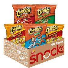 40 Multi-Pack - Cheetos Multi-Pack Cheese Flavored Chips, 1 oz Bag