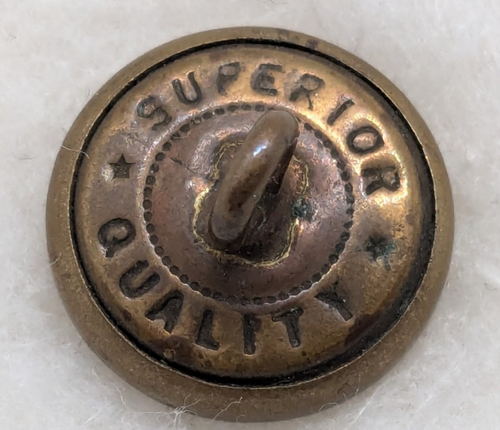 Vintage Button Capital Traction Co. 'Superior Quality' Waterbury Brass Shank - Picture 4 of 5
