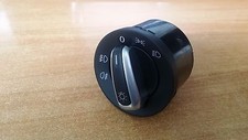 PULSANTE INTERRUTTORE MANOPOLA LUCI CADDY POLO GOLF 5 6 CROMO COMANDO DEVIOLUCI