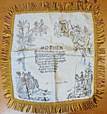 WWII MOTHER Pillow Cover or Sham   ~  Military