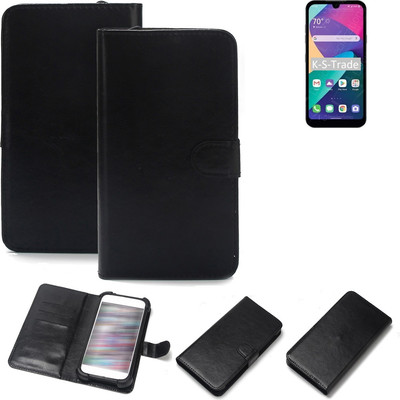 Schutz Hülle für LG Electronics Phoenix 5 Wallet Case + Bumper schwarz Flipsty