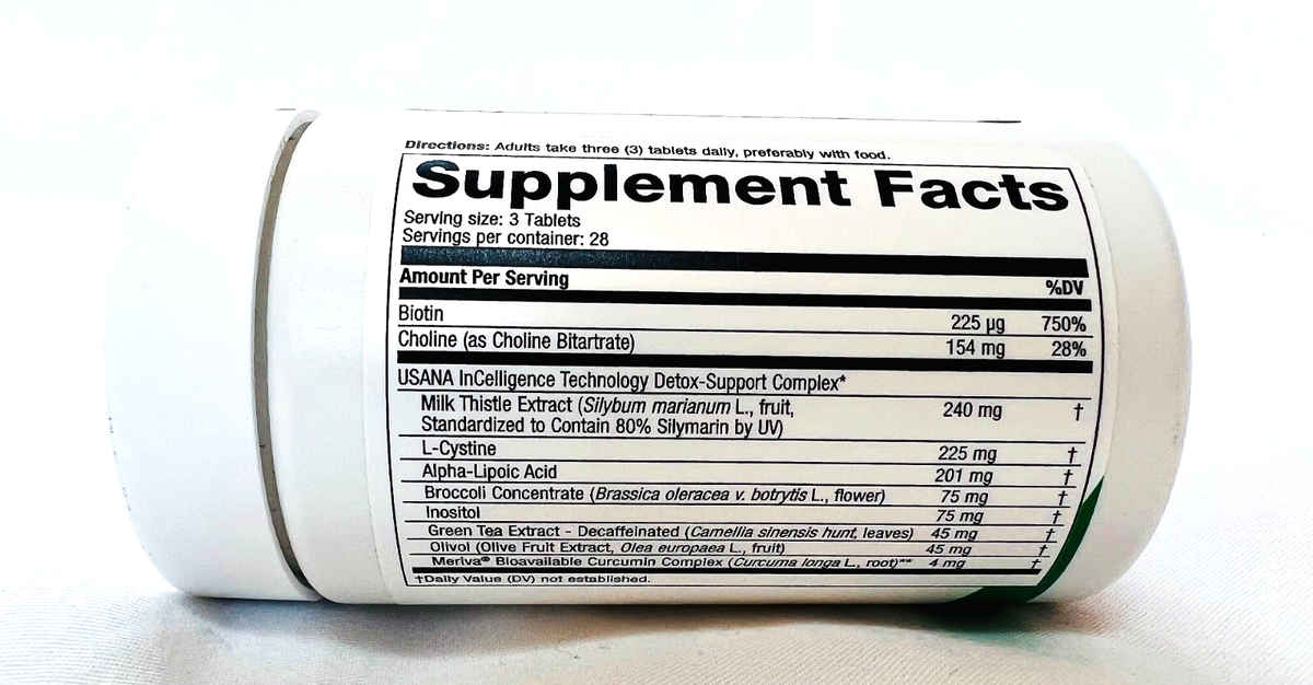 2 Bottles USANA Hepasil DTX (84 tablets/bottle) New/Sealed ~ Exp