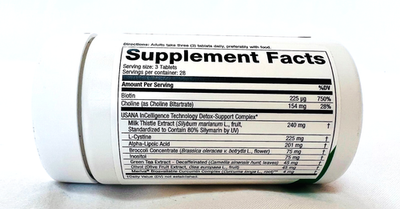 2 Bottles USANA Hepasil DTX (84 tablets/bottle) New/Sealed ~ Exp