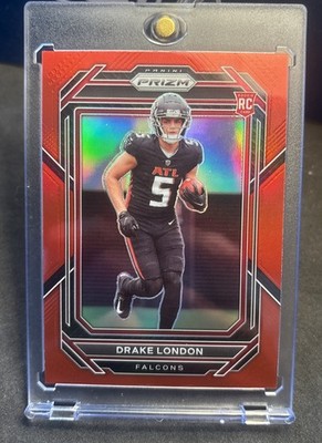 2022 Prizm Drake London Red Retail Prizm SSP Rookie Case hit Color match   
