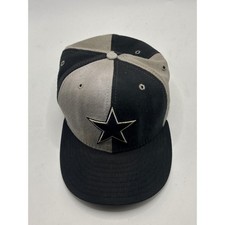 Vintage Dallas Cowboys Black Gray Star New Er...
