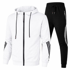 Men s Tracksuit Set Hoodie Zipper Jacket Sweatpants 2 Piece Jogging Gym set