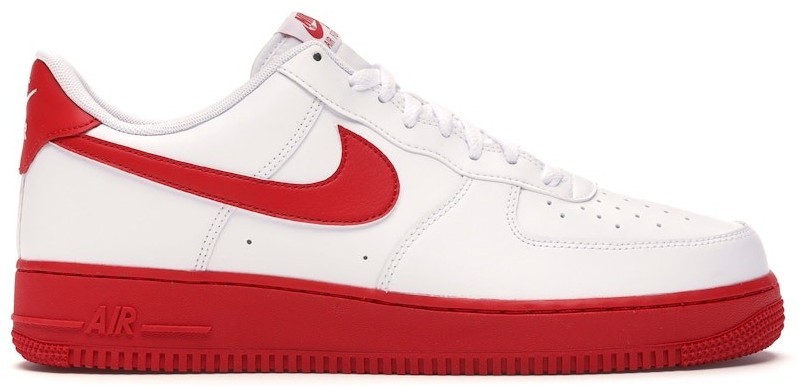 red and white air force 1 size 5