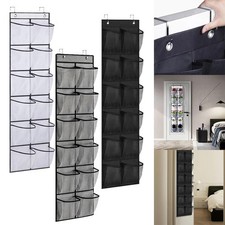 12 Pocket Shoe Holder Organiser Over The Door Hanging Shelf Rack Convenient Use