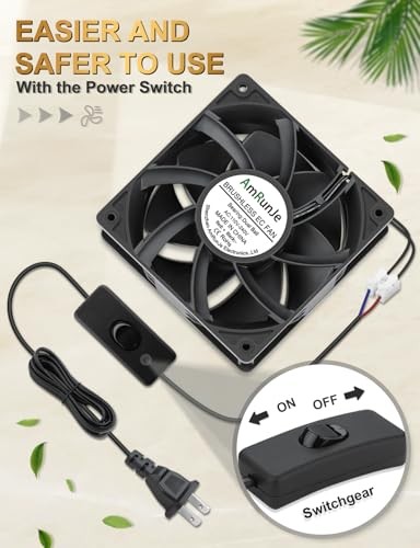 Axial Cooling Fan High Airflow AC Dual Ball Bearing