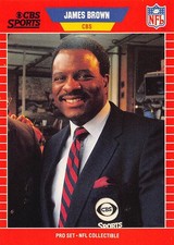 James Brown 1989 Pro Set 13 FOOTBALL Card