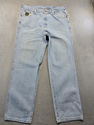 Cinch Green Label Men's Jeans 36x32 Vintage Relaxed Straight Western Denim Blue