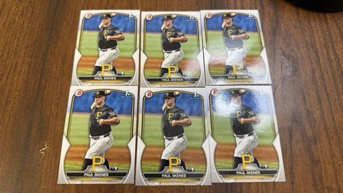 Paul Skenes 2023 Bowman Draft 1st Bowman #BD-14 Pittsburgh Pirates 6 cards