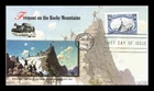 DR JIM STAMPS US COVER FREMONT ROCKY MOUNTAINS TRANS-MISSISSIPPI FDC FLEETWOOD