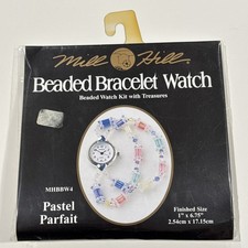 VTG Mill Hill Beaded Bracelet Watch Kit: PASTEL PARFAIT MHBBW4- New/old Stock