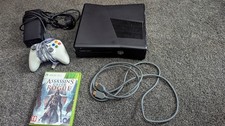 Microsoft Xbox 360 Slim Black Console Bundle with Controller and Games