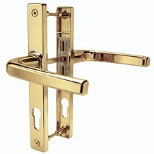 Schlosser Technik GU Ferco uPVC Lever on Backplate Door Handle Pair 180mm