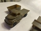 (3) Vintage 50's Pyro ARMY TRUCKS - Hard Plastic.  1 Trailer.  See Pictures — photo 5