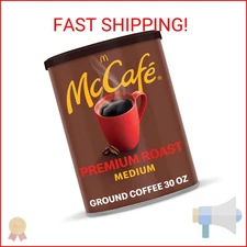 McCafe Premium Roast, Medium Roast Ground Coffee, 30 oz Canister