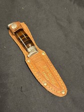 Vintage Richards Tent Brand Knife ? Sheffield England ? Fixed Blade ? Wood Handl