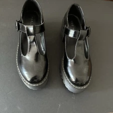 Steve Madden Shoes 7M  Chunky Mary Jane Black Platform Block Heel Madden Girl