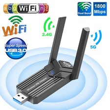 1800Mbps Wireless USB WiFi 6 Adapter Dual Band 2.4/5GHz Network Dongle 802.11