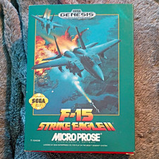 MicroProse F-15 Strike Eagle II for Sega Genesis Complete In Box w/ Manual - Sim