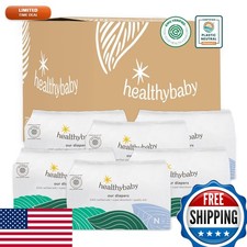 HealthyBaby Non-Toxic Diapers - Size NB, 192 Count