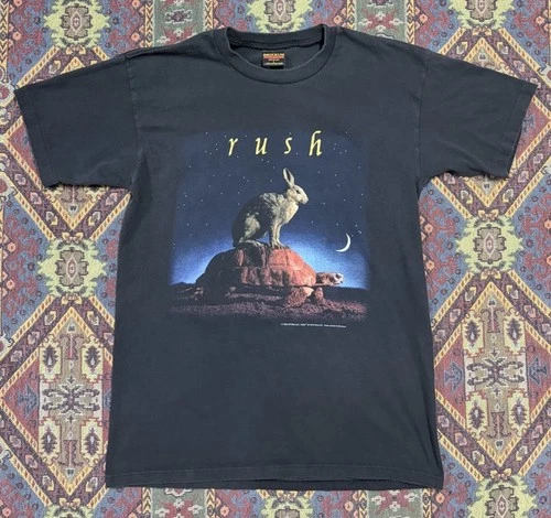 Rush Counterparts T-Shirt Rock Band Tour Size L 1990s vintage concert t-shirt, vintage, size L, single stitch, B+ condition