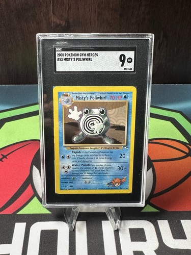 Misty's Poliwhirl (1st Edition) graded SGC 9 for sale on eBay