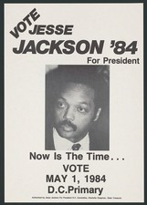 1984 Vote Jesse Jackson for President Poster Print Wall Art Reproduction 14x20