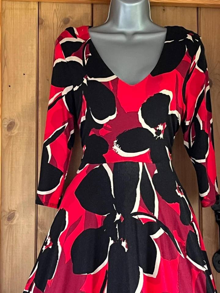 Phase Eight Womens Dress Midi UK 14 EU 42 US 10 Party Evening Flare Christmas - Image 3 of 4