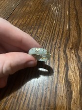 APX Best Wishes Jade And 14k Gold Size 9 Ring...