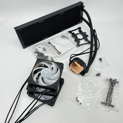 Cooler Master MasterLiquid PL360 Flux CPU-Kühler - AIO Wasserkühlung mit 3 x 120