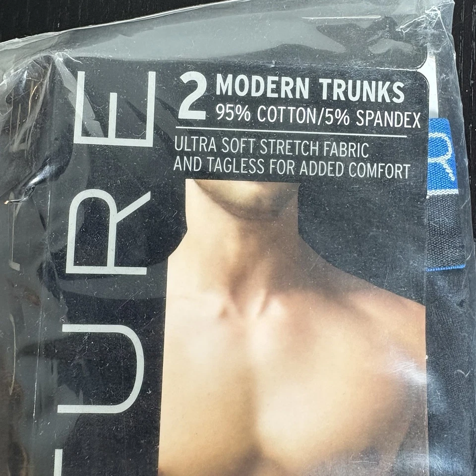 STRUCTURE Mens Small S Modern Trunks, 2 Pair, Square Cut Active Length Vintage - Image 2 of 4