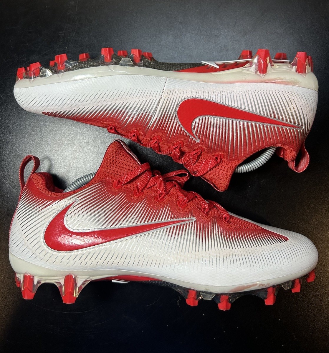 Size 10.5 - Nike Vapor Untouchable Pro White Red Football Cleats