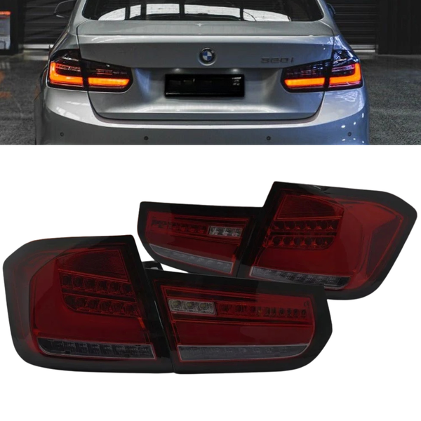 Voll LED RüCkleuchten Set Rot-Smoke FüR BMW 3Er F30 Bj. 2011-2015 LED Blinker-image