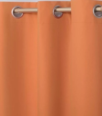 Sun Zero 40''x84'' Blackout Harper Bright Vibes Grommet Curtain Panel Orange*#