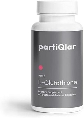 partiQlar L-Glutathione 500mg , Detox & Antioxidant Support - 60 Capsules