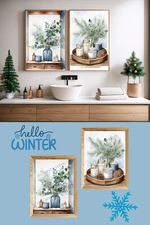 Digital Image Download Picture Wall Modern Art for Bathroom AI Image PRINTABLE