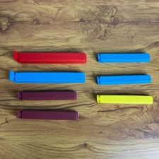 Pampered Chef Twixit! Bag Clips Assorted Colors Sizes Set of 7