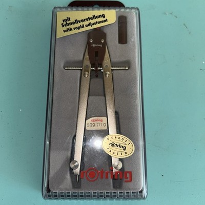 Rotring Convex 5291110 Drafting Compass Made Germany Precision 