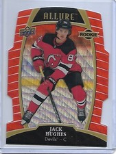 2019-20 UPPER DECK ALLURE ORANGE SLICE JACK HUGHES ROOKIE HOCKEY CARD /199