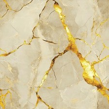 10PCS 12x12 Inch Gold Crack Marble Pattern Floor Tiles Peel and Stick Removab...