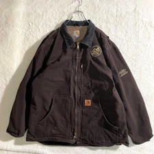 Carhartt Traditional Jacket with Embroidered Corporate Logo XL Brown Men's